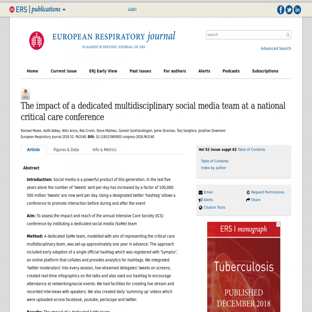 Healthcare social media research published in September 15, 2018