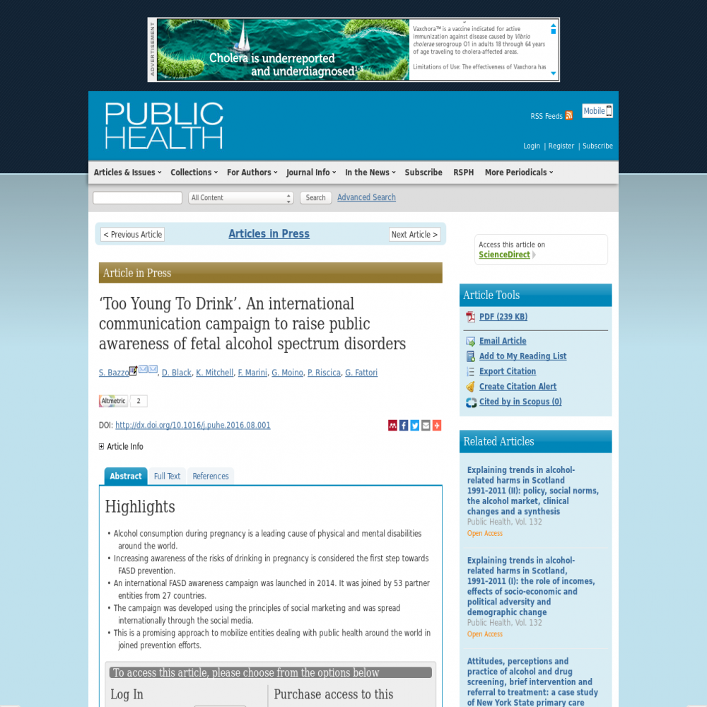 A healthcare social media research article published in Public Health (Elsevier), January 1, 2017