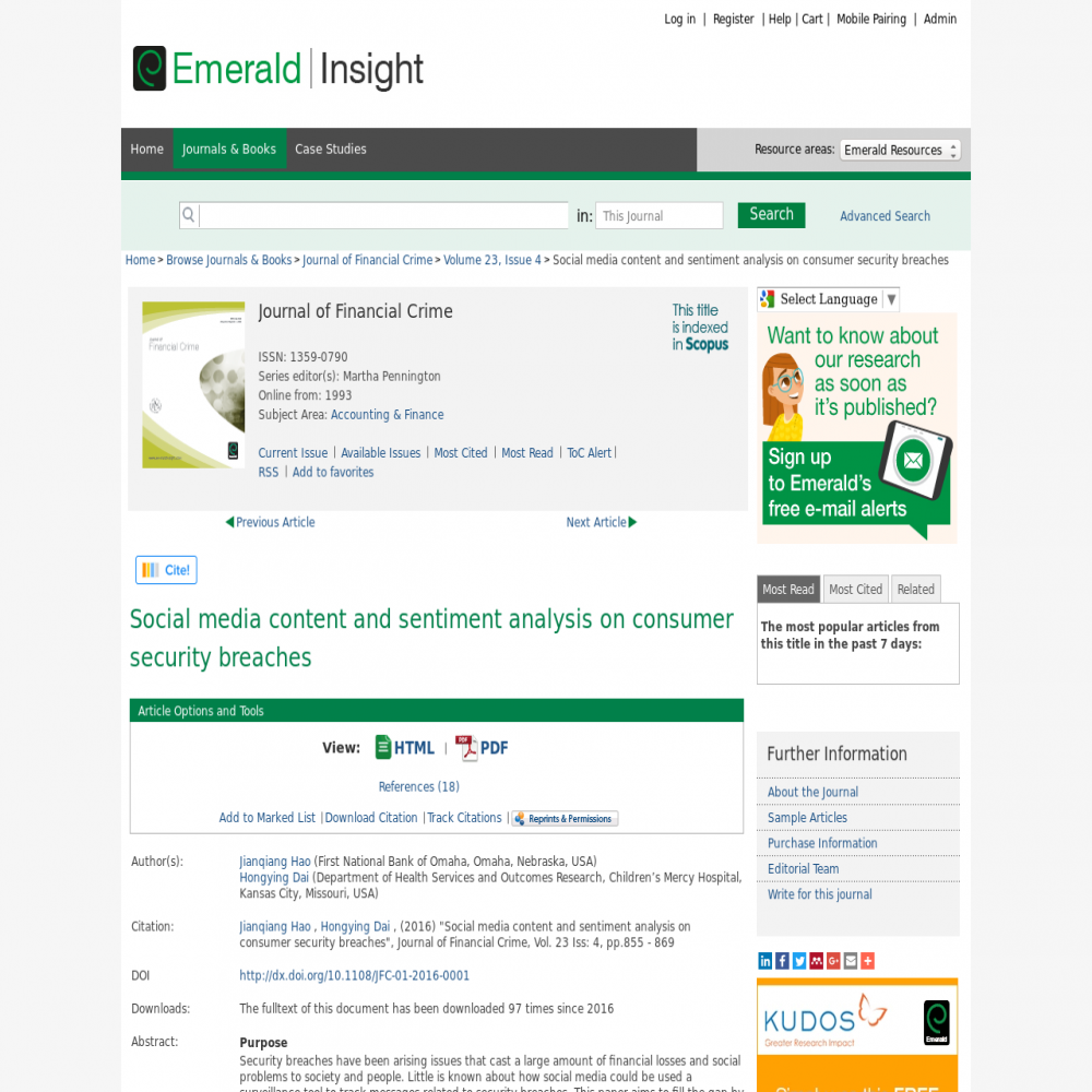 Healthcare social media research published in 2016